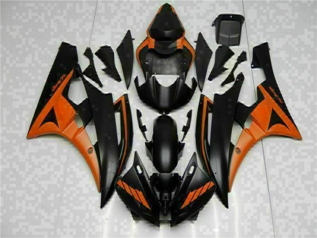 2006-2007 Orange Black Yamaha YZF R6 Fairings & Bodywork 2006-2007 Orange Black Yamaha YZF R6 Fairings & Bodywork