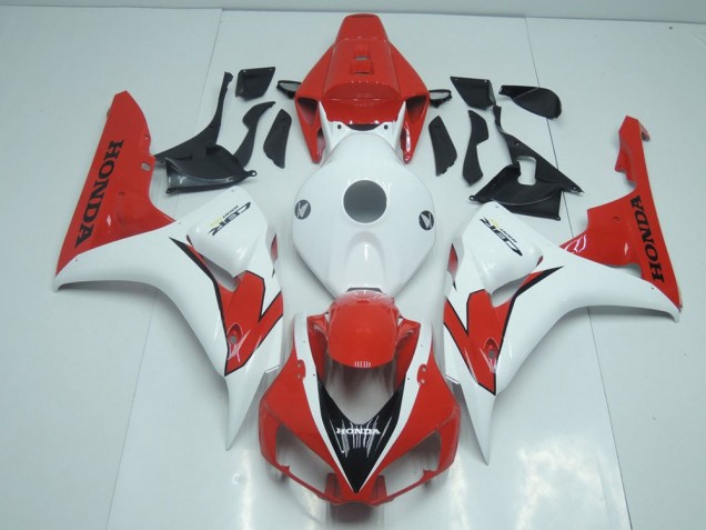 2006-2007 Orange Red and White Honda CBR1000RR Fairings 2006-2007 Orange Red and White Honda CBR1000RR Fairings