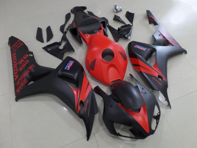 2006-2007 Red and Matte Black Honda CBR1000RR Fairings 2006-2007 Red and Matte Black Honda CBR1000RR Fairings