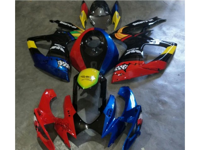 2006-2007 Red Blue Suzuki GSXR 600/750 Fairings 2006-2007 Red Blue Suzuki GSXR 600/750 Fairings