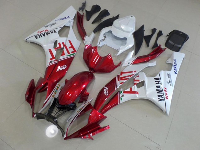 2006-2007 Red Fiat Yamaha YZF R6 Fairings 2006-2007 Red Fiat Yamaha YZF R6 Fairings