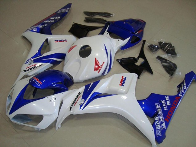 2006-2007 White and Blue Honda CBR1000RR Fairings 2006-2007 White and Blue Honda CBR1000RR Fairings