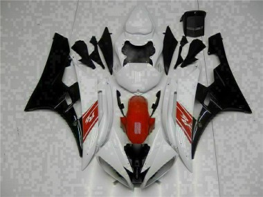 2006-2007 White Black Yamaha YZF R6 Fairings