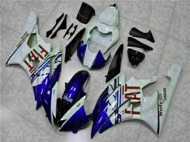 2006-2007 White Blue Yamaha YZF R6 Fairings & Bodywork