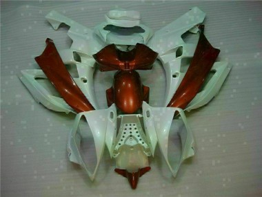 2006-2007 White Brown Yamaha YZF R6 Fairings