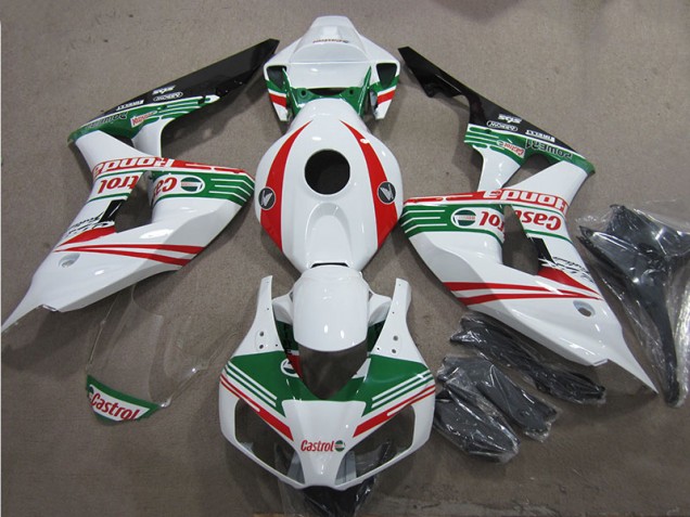2006-2007 White Green Red Castrol Honda CBR1000RR Fairings 2006-2007 White Green Red Castrol Honda CBR1000RR Fairings