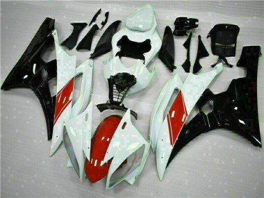 2006-2007 White Yamaha YZF R6 Fairing Kit & Bodywork
