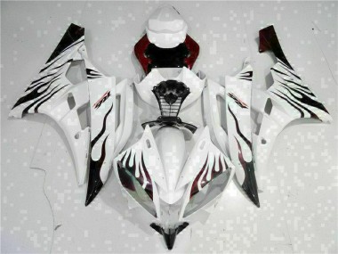 2006-2007 White Yamaha YZF R6 Fairings