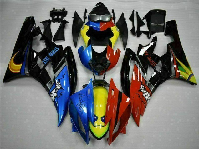 2006-2007 Yellow Blue Red Yamaha YZF R6 Fairings 2006-2007 Yellow Blue Red Yamaha YZF R6 Fairings