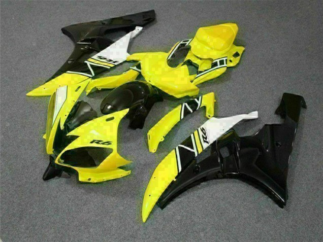 2006-2007 Yellow Yamaha YZF R6 Fairing Kit & Bodywork 2006-2007 Yellow Yamaha YZF R6 Fairing Kit & Bodywork