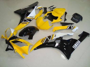 2006-2007 Yellow Yamaha YZF R6 Fairings
