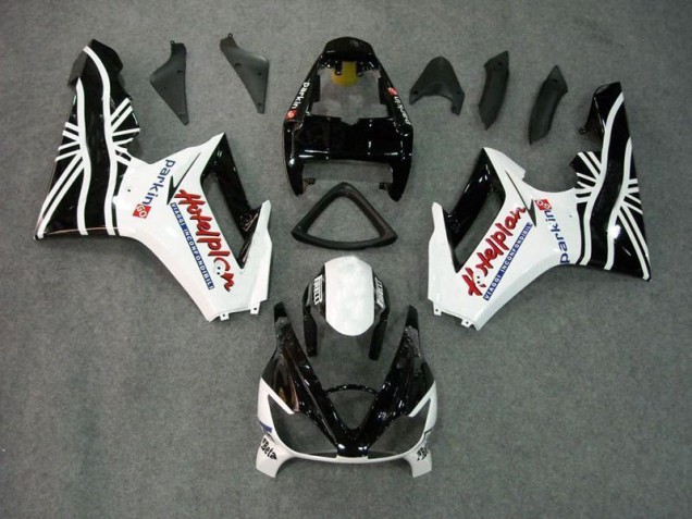 2006-2008 Black White Triumph Daytona 675 Triple Fairings 2006-2008 Black White Triumph Daytona 675 Triple Fairings