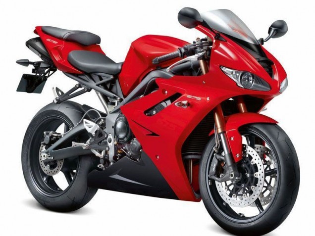 2006-2008 Red Black Triumph Daytona 675 Triple Fairings 2006-2008 Red Black Triumph Daytona 675 Triple Fairings