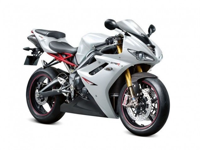 2006-2008 White Black Triumph Daytona 675 Triple Fairings 2006-2008 White Black Triumph Daytona 675 Triple Fairings