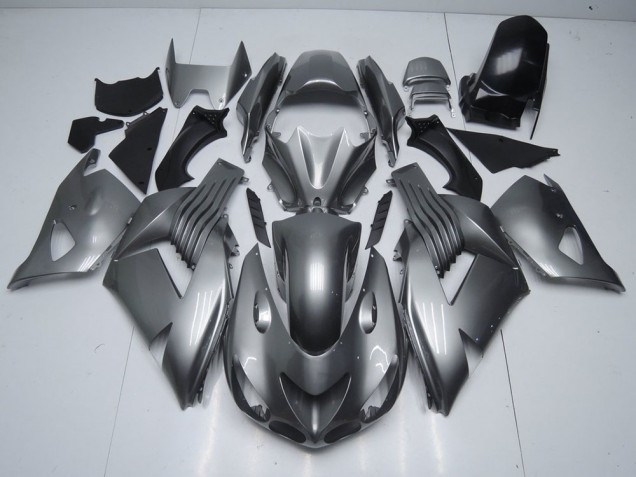 2006-2011 Glossy Grey Kawasaki Ninja ZX14R Fairings 2006-2011 Glossy Grey Kawasaki Ninja ZX14R Fairings