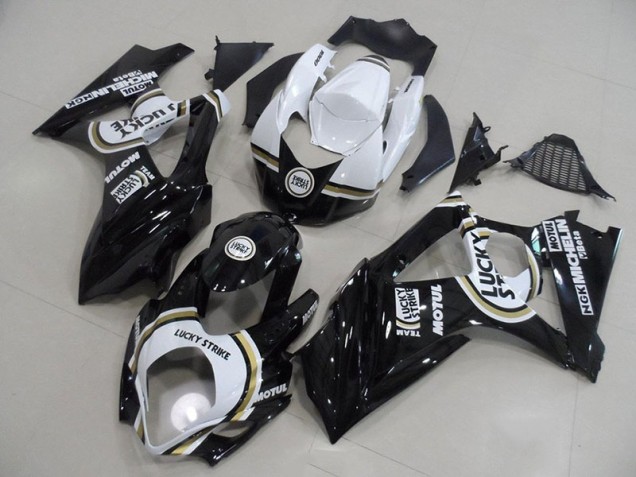 2007-2008 Black Lucky Strike Suzuki GSXR 1000 Fairings 2007-2008 Black Lucky Strike Suzuki GSXR 1000 Fairings