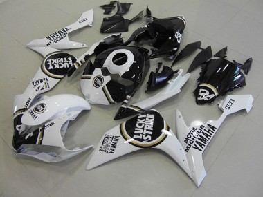 2007-2008 Black Lucky Strike Yamaha YZF R1 Fairings