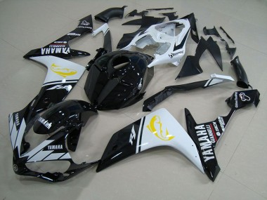 2007-2008 Black White Dolphin Yamaha YZF R1 Fairings