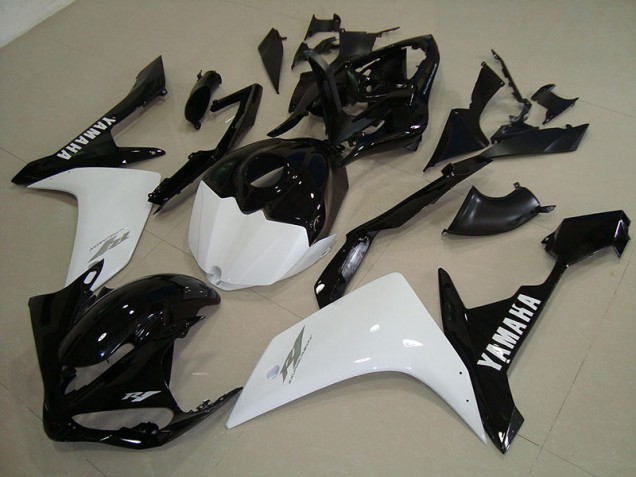 2007-2008 Black White Gold Yamaha YZF R1 Fairings 2007-2008 Black White Gold Yamaha YZF R1 Fairings