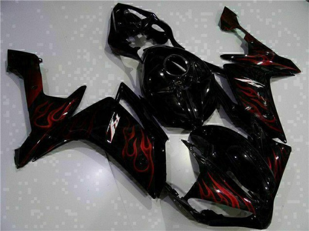 2007-2008 Black Yamaha YZF R1 Fairings 2007-2008 Black Yamaha YZF R1 Fairings