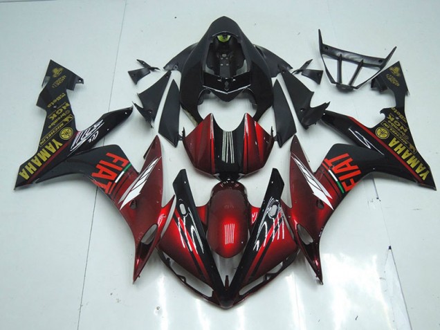2007-2008 Dark Glossy Black Yamaha YZF R1 Fairings 2007-2008 Dark Glossy Black Yamaha YZF R1 Fairings