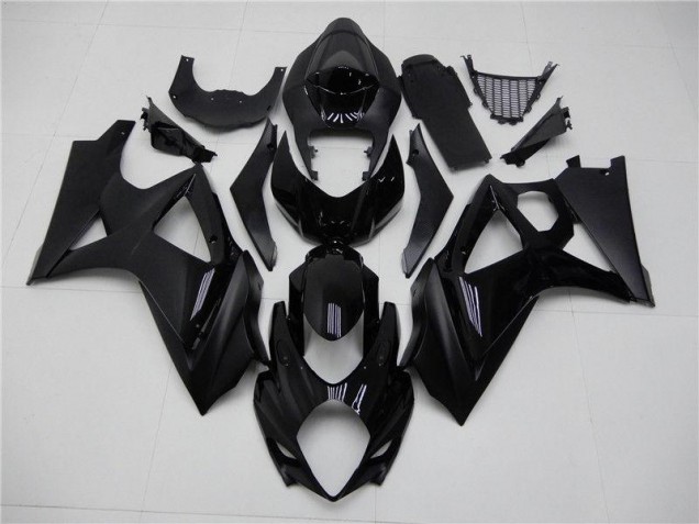 2007-2008 Glossy Matte Black Suzuki GSXR 1000 Fairings 2007-2008 Glossy Matte Black Suzuki GSXR 1000 Fairings