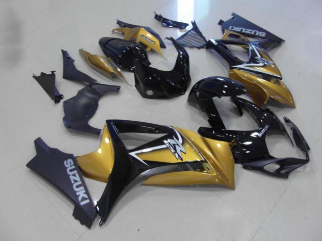 2007-2008 Gold Black Suzuki GSXR 1000 Fairings 2007-2008 Gold Black Suzuki GSXR 1000 Fairings