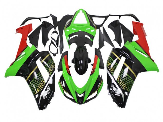 2007-2008 Green Black Kawasaki Ninja ZX6R Fairings & Bodywork 2007-2008 Green Black Kawasaki Ninja ZX6R Fairings & Bodywork