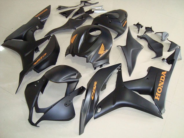 2007-2008 Matte Black Honda CBR600RR Fairings 2007-2008 Matte Black Honda CBR600RR Fairings