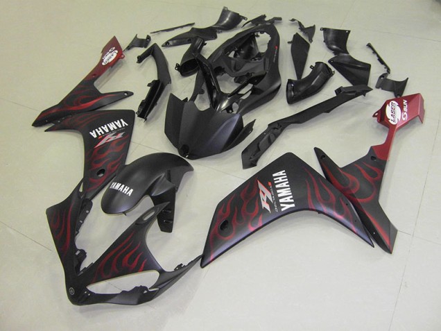 2007-2008 Matte Red Flame Yamaha YZF R1 Fairings 2007-2008 Matte Red Flame Yamaha YZF R1 Fairings