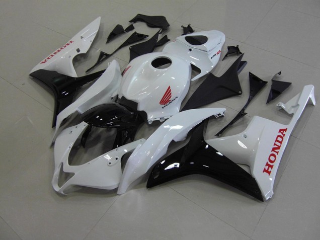 2007-2008 Pearl White Black Honda CBR600RR Fairings 2007-2008 Pearl White Black Honda CBR600RR Fairings
