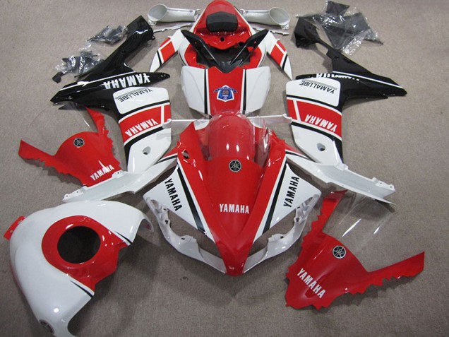 2007-2008 Red White Yamaha YZF R1 Fairings 2007-2008 Red White Yamaha YZF R1 Fairings