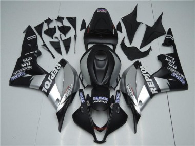 2007-2008 Silver Black Honda CBR600RR Fairings