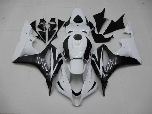 2007-2008 White Black Honda CBR600RR Plastics Fairings 2007-2008 White Black Honda CBR600RR Plastics Fairings