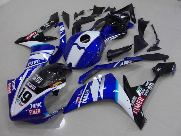 2007-2008 White Blue Yamaha YZF R1 Fairings 2007-2008 White Blue Yamaha YZF R1 Fairings