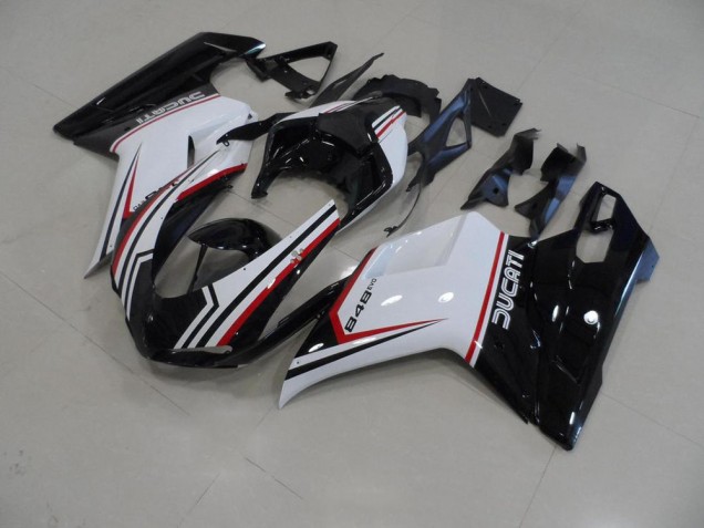 2007-2012 Black Tricolor Ducati 848 1098 1198 Fairings 2007-2012 Black Tricolor Ducati 848 1098 1198 Fairings