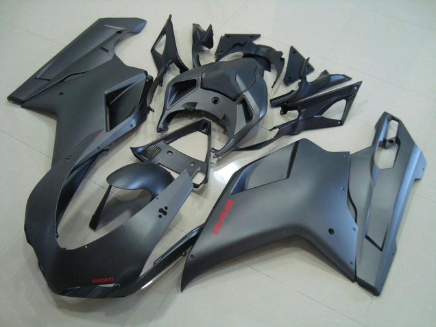 2007-2012 Matte Black Ducati 848 1098 1198 Fairings 2007-2012 Matte Black Ducati 848 1098 1198 Fairings