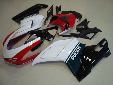 2007-2012 Tri Color Ducati 848 1098 1198 Fairings