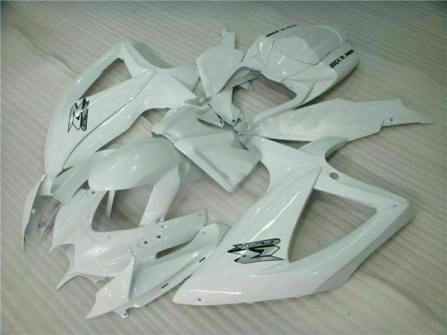 2008-2010 White Suzuki GSXR 600/750 Fairings 2008-2010 White Suzuki GSXR 600/750 Fairings