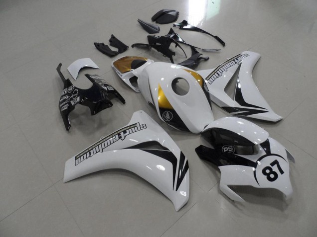 2008-2011 Black and White and Gold Honda CBR1000RR Fairings 2008-2011 Black and White and Gold Honda CBR1000RR Fairings