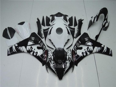 2008-2011 Black White Honda CBR1000RR Fairings
