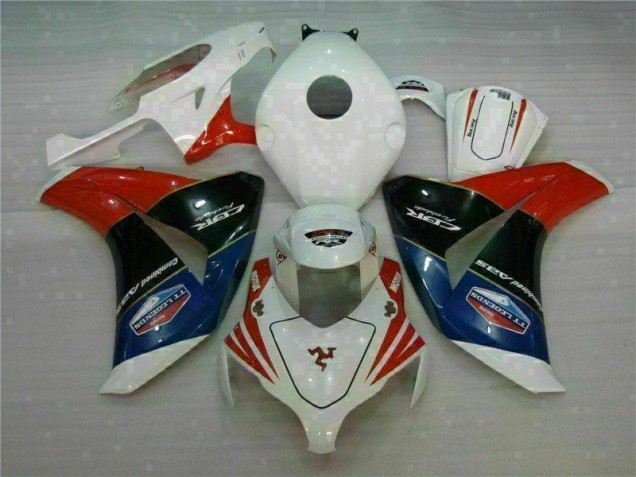 2008-2011 Red White Honda CBR1000RR Complete ABS Fairings 2008-2011 Red White Honda CBR1000RR Complete ABS Fairings