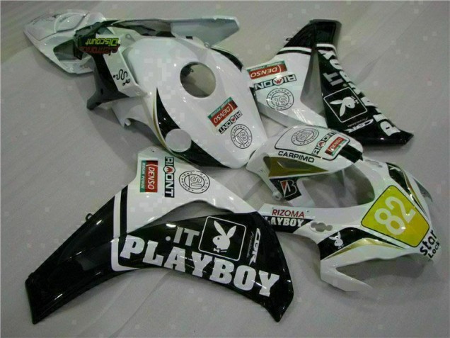 2008-2011 White Black Honda CBR1000RR Injection Fairings 2008-2011 White Black Honda CBR1000RR Injection Fairings