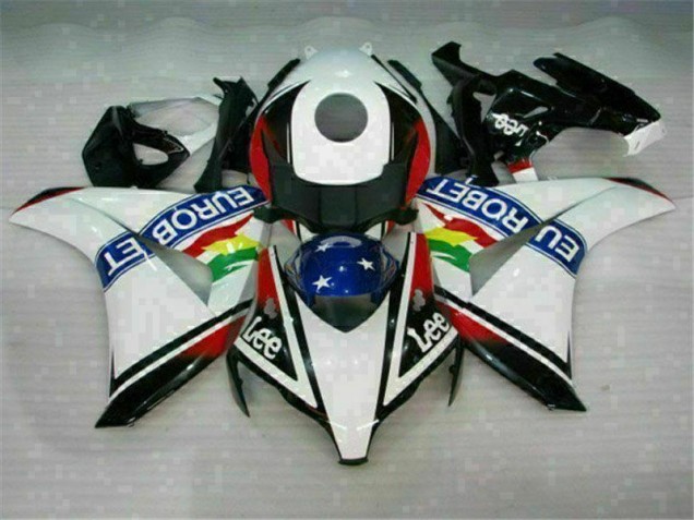 2008-2011 White Red Honda CBR1000RR Fairings 2008-2011 White Red Honda CBR1000RR Fairings