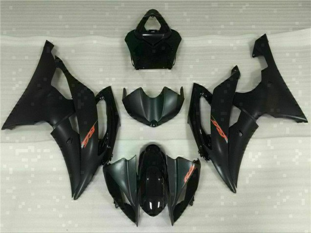 2008-2016 Black Yamaha YZF R6 Full Fairing Kit 2008-2016 Black Yamaha YZF R6 Full Fairing Kit