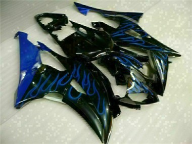 2008-2016 Blue Flame Black Yamaha YZF R6 Fairings