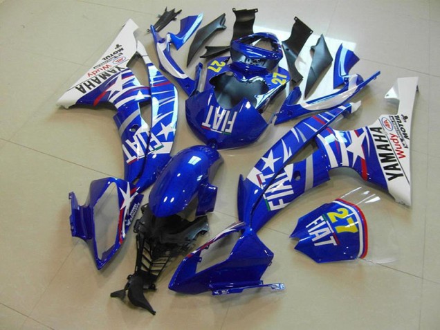 2008-2016 Blue Star Fiat Yamaha YZF R6 Fairings 2008-2016 Blue Star Fiat Yamaha YZF R6 Fairings
