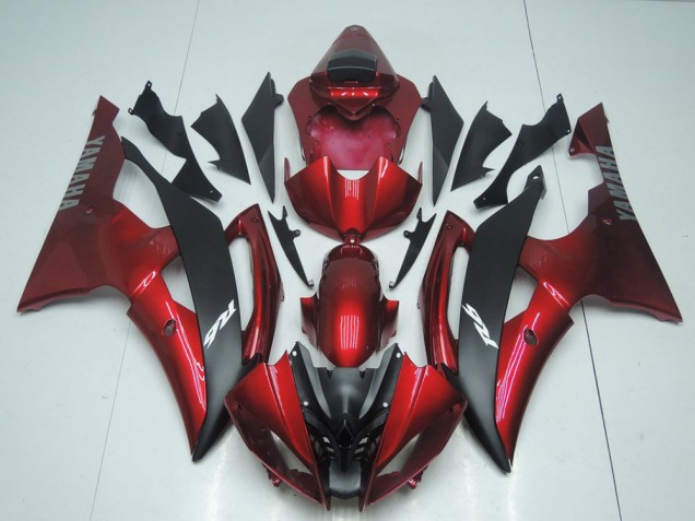 2008-2016 Candy Red and Black Yamaha YZF R6 Fairings 2008-2016 Candy Red and Black Yamaha YZF R6 Fairings