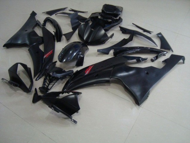 2008-2016 Matte Black Glossy Black Yamaha YZF R6 Fairings