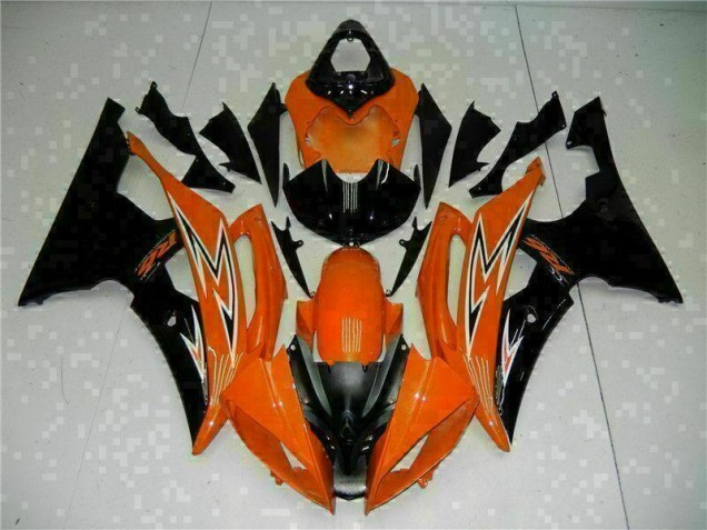 2008-2016 Orange Black Yamaha YZF R6 Fairings 2008-2016 Orange Black Yamaha YZF R6 Fairings